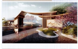 十裏梅香茶源小鎮景觀大門