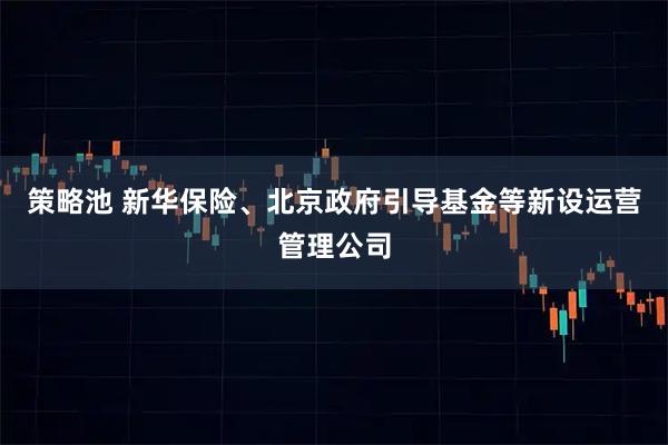 策略池 新华保险、北京政府引导基金等新设运营管理公司